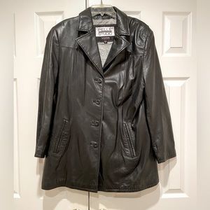 Soft Leather Jacket black Wilson buttery